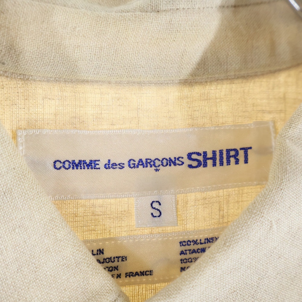 COMME des GARCONS SHIRT(コムデギャルソンシャツ) 02SS 総柄 ドッキング ショートスリーブ 比翼シャツ マルチカラー S10132