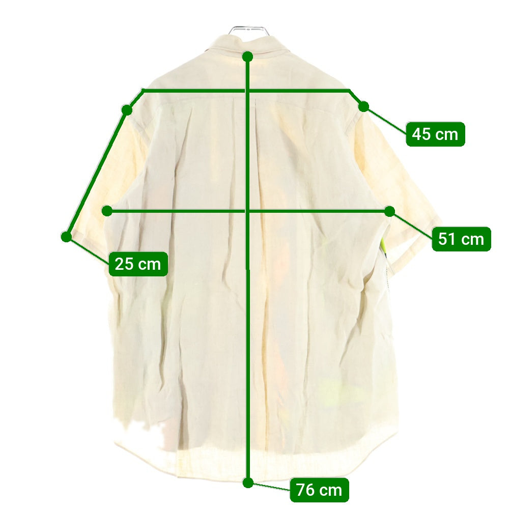 COMME des GARCONS SHIRT(コムデギャルソンシャツ) 02SS 総柄 ドッキング ショートスリーブ 比翼シャツ マルチカラー S10132