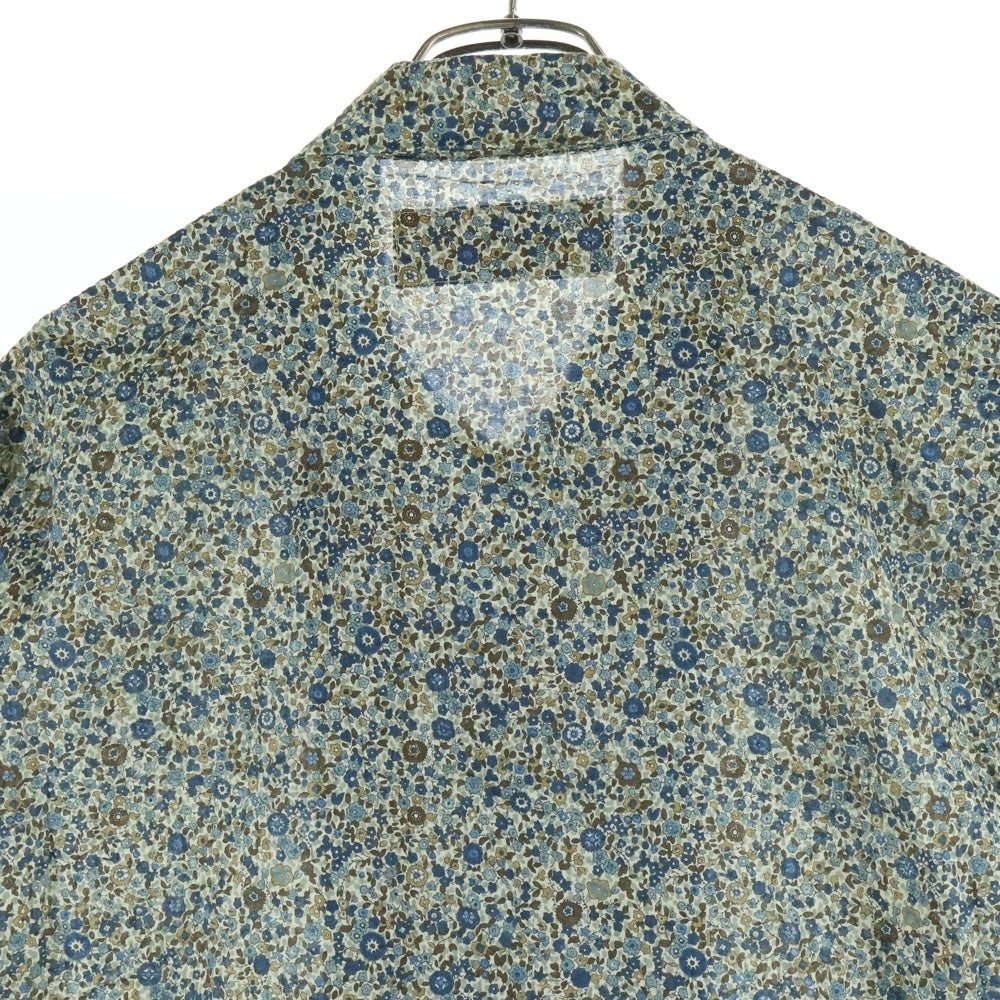 FAT(エフエーティー) FIBERSSOM フィバーサム 総柄 レギュラーカラー 半袖シャツ グリーン F32510-SH17-AB