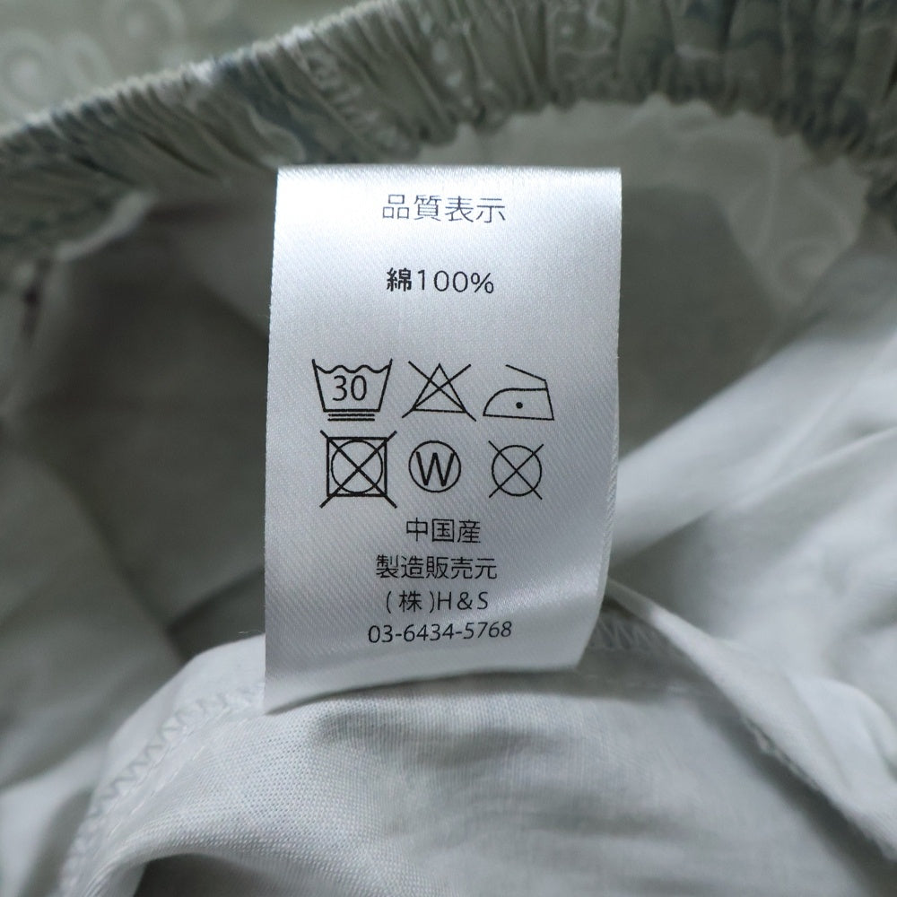 Hideandseek(ハイドアンドシーク) Bandana Pattern Short バンダナパターン ショーツ ハーフパンツ アイボリー HP-050325