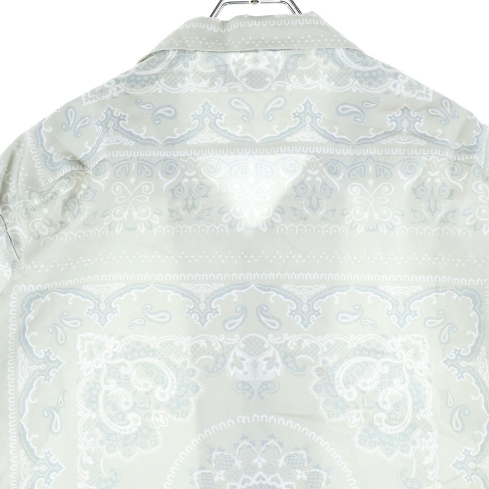 Hideandseek(ハイドアンドシーク) Bandana Pattern S/S Shirt バンダナパターン オープンカラー 半袖シャツ アイボリー HS-050225