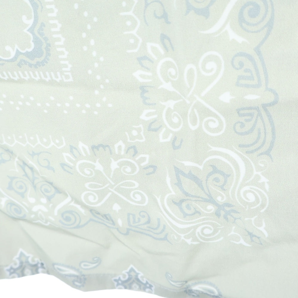 Hideandseek(ハイドアンドシーク) Bandana Pattern S/S Shirt バンダナパターン オープンカラー 半袖シャツ アイボリー HS-050225