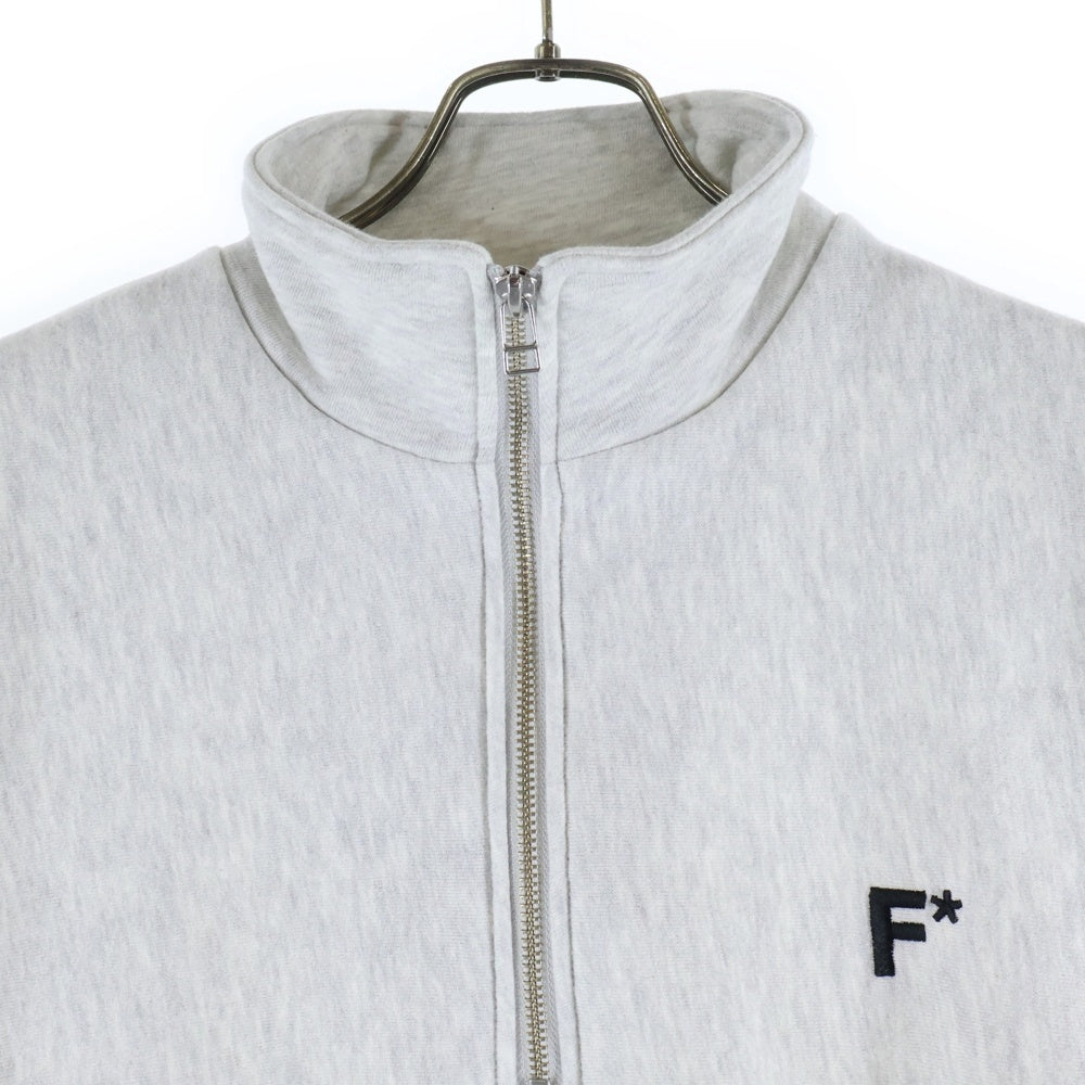 FAT(エフエーティー) FASTERISK.HALF ファスターリスク ハーフジップ プルオーバースウェット トレーナー グレー F32510-SW05-AB