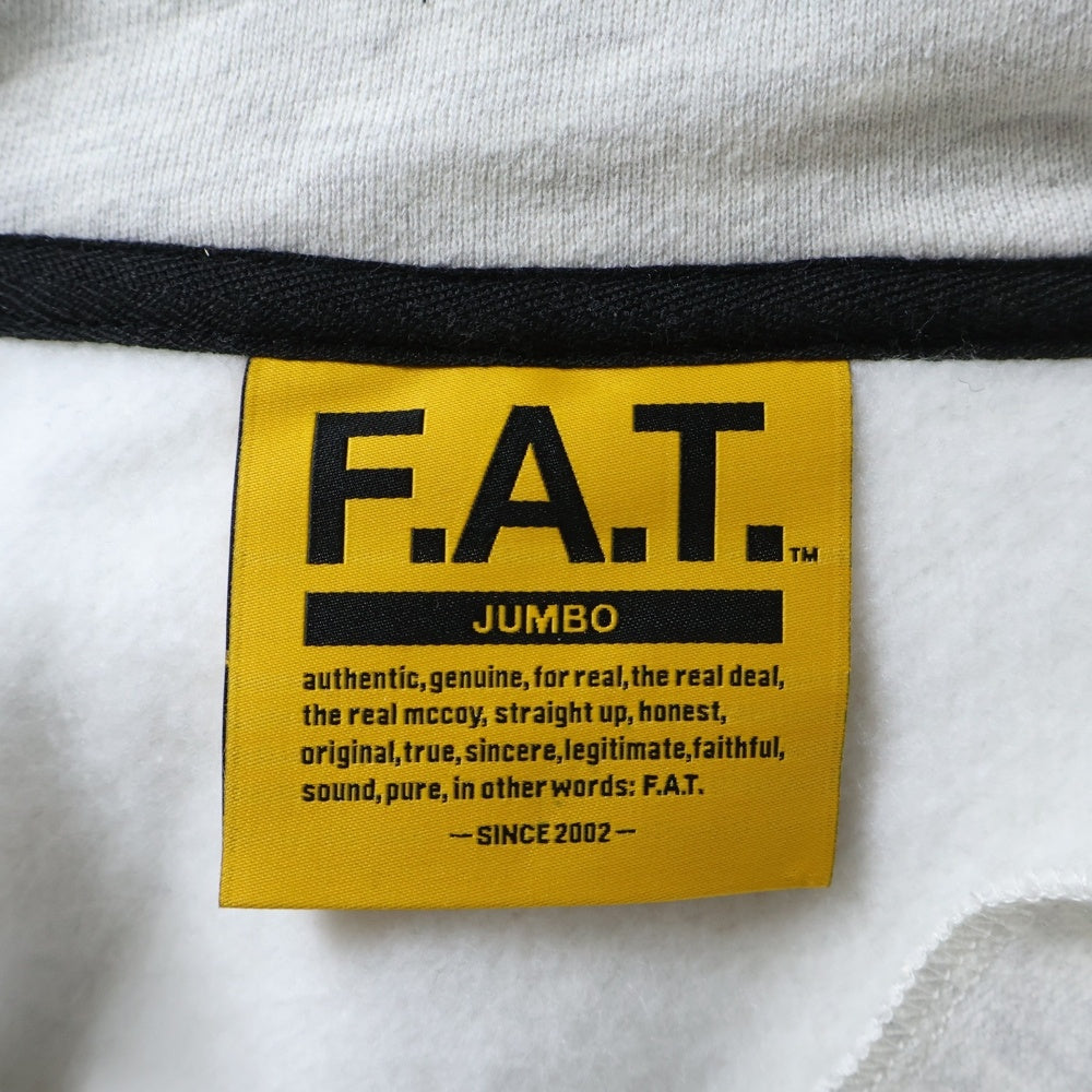 FAT(エフエーティー) FASTERISK.HALF ファスターリスク ハーフジップ プルオーバースウェット トレーナー グレー F32510-SW05-AB