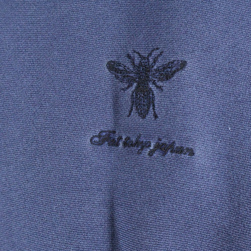 FAT(エフエーティー) DYEMENT.HALF ダイメント ハーフジップ プルオーバースウェット トレーナー ネイビー F32510-SW08