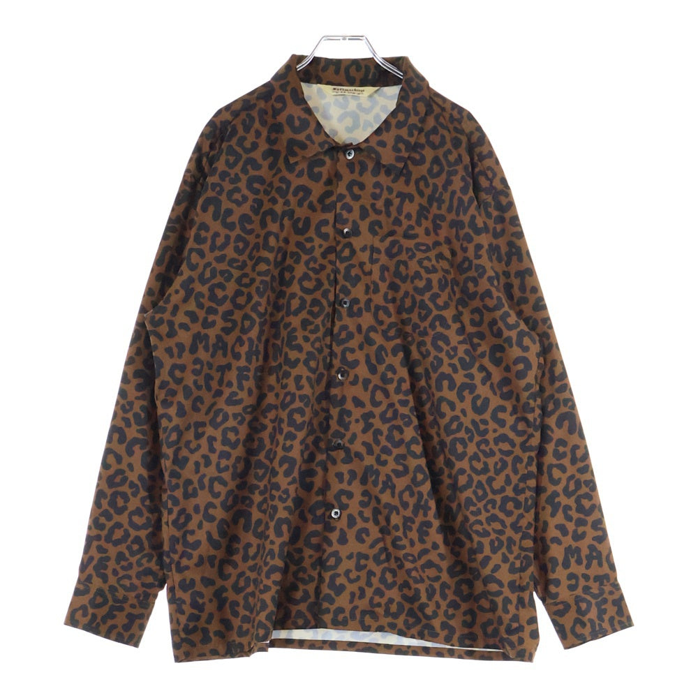 SOFT MACHINE(ソフトマシーン) レオパード柄 ポリエステル 長袖シャツ ブラウン SM-24SV-001