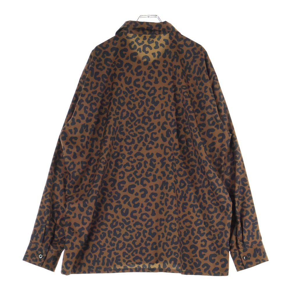 SOFT MACHINE(ソフトマシーン) レオパード柄 ポリエステル 長袖シャツ ブラウン SM-24SV-001