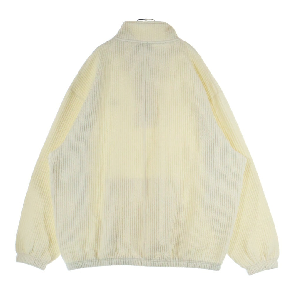 FAT(エフエーティー) QUILHALF キルハーフ キルティング ハーフジップ プルオーバースウェット トレーナー アイボリー F32420-SW11-AB