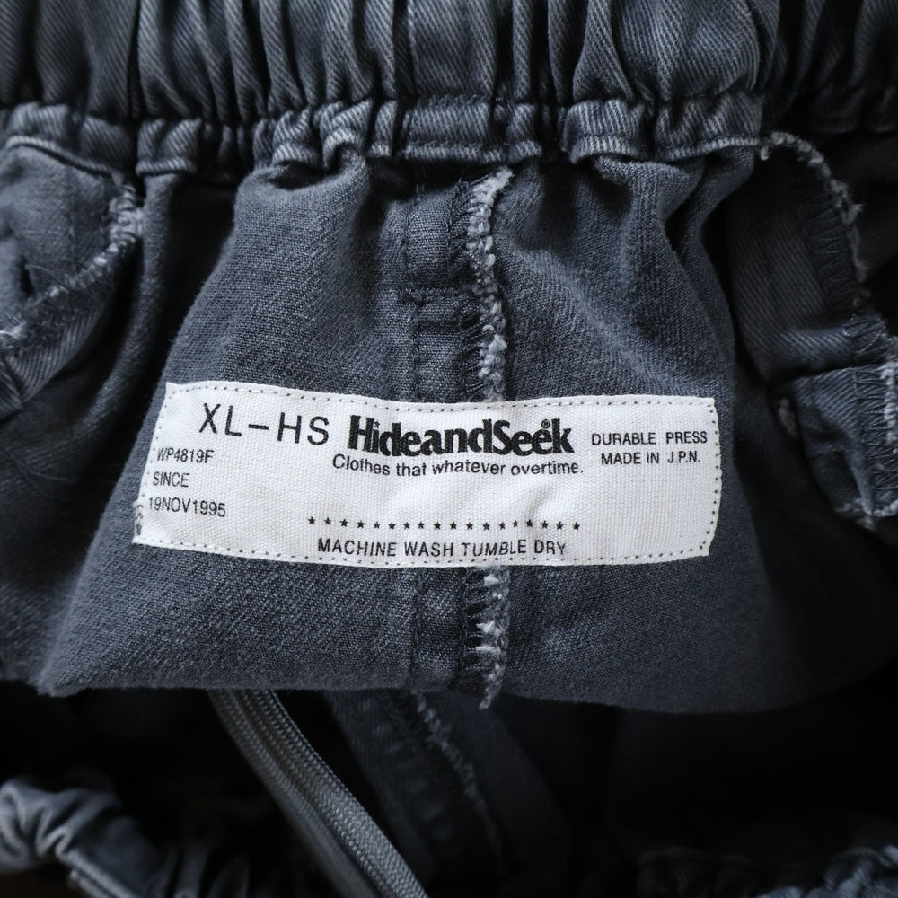 Hideandseek(ハイドアンドシーク) 24AW Easy 6P Pant ガーメントダイ イージー カーゴパンツ グレー HP-080324