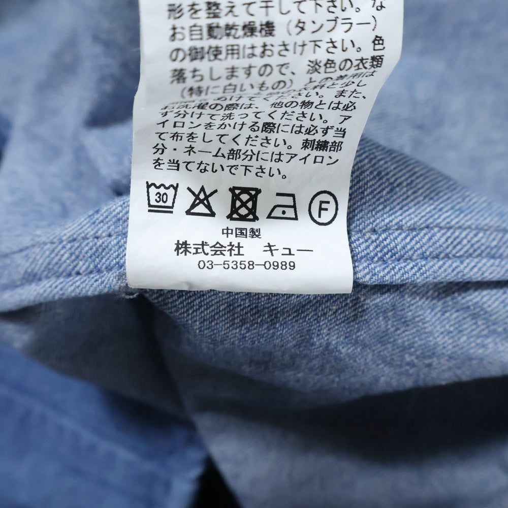 FAT(エフエーティー) B.D.Dee ビーディーディー ボタンダウン 長袖デニムシャツ インディゴ F32510-SH09-AB