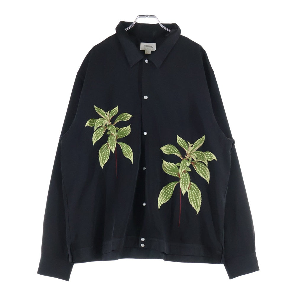 THE CRIMIE(ザ クライミー) EMBROIDERY LONG SLEEVE SHIRT エンブロイダリー ロングスリーブシャツ ブラック CR1-02D5-SL06