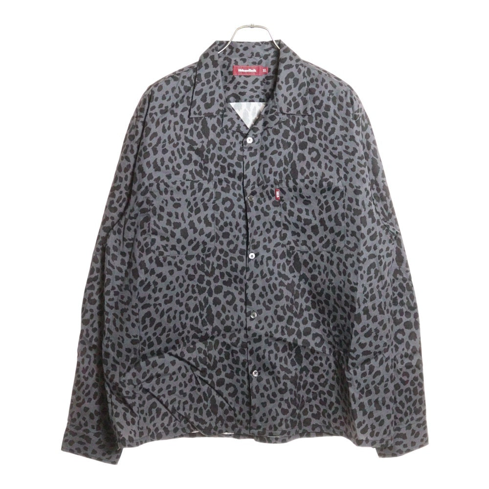 Hideandseek(ハイドアンドシーク) Panther L/S Shirt パンサー レオパード 長袖シャツ グレー HS-030225
