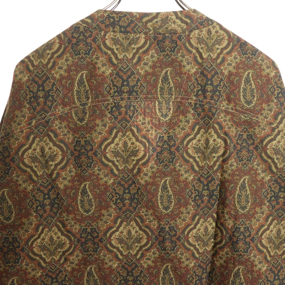 FAT(エフエーティー) LIBERGAN リバーガン ペイズリー柄 スナップボタン カーディガン ブラウン F32420-SH10-AB