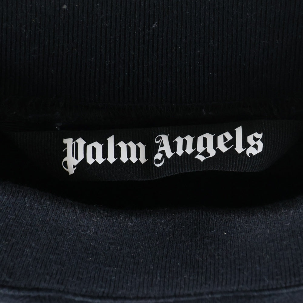 Palm Angels(パームエンジェルス) Kill THE Bear Sweatshirt キルザベアスウェットシャツ フロントデザイン クルーネックトレーナー ブラック PMBA026C99FLE002