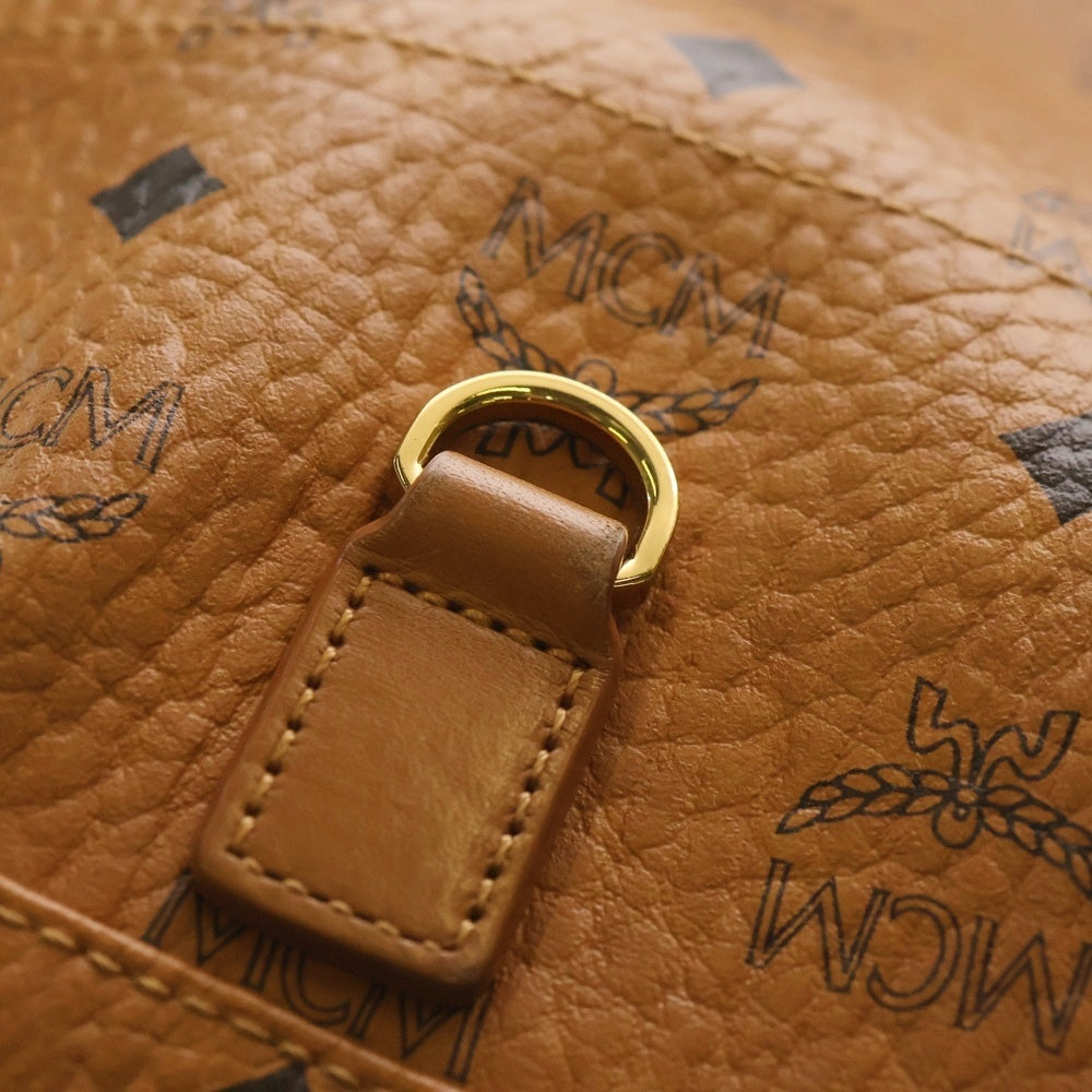 MCM(エム シー エム) ヴィセトス柄 ロゴプレート ショルダーバッグ ボディバッグ ブラウン MML 6SVE34 CO001 レディース