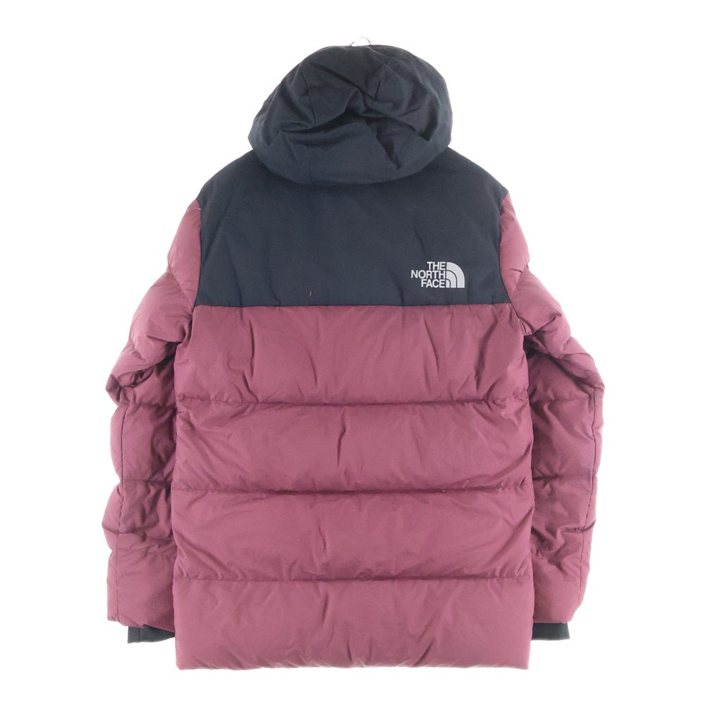 THE NORTH FACE(ザノースフェイス) 550 UX DOWN JACKET リフレクターロゴ ジップアップ フーデッド ダウンジャケット ボルドー NF0A47D5
