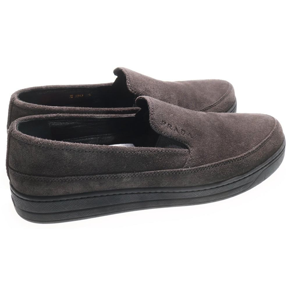 PRADA SPORT(プラダ スポーツ) スエード レザー スリッポン ローファー グレー 3S5940
