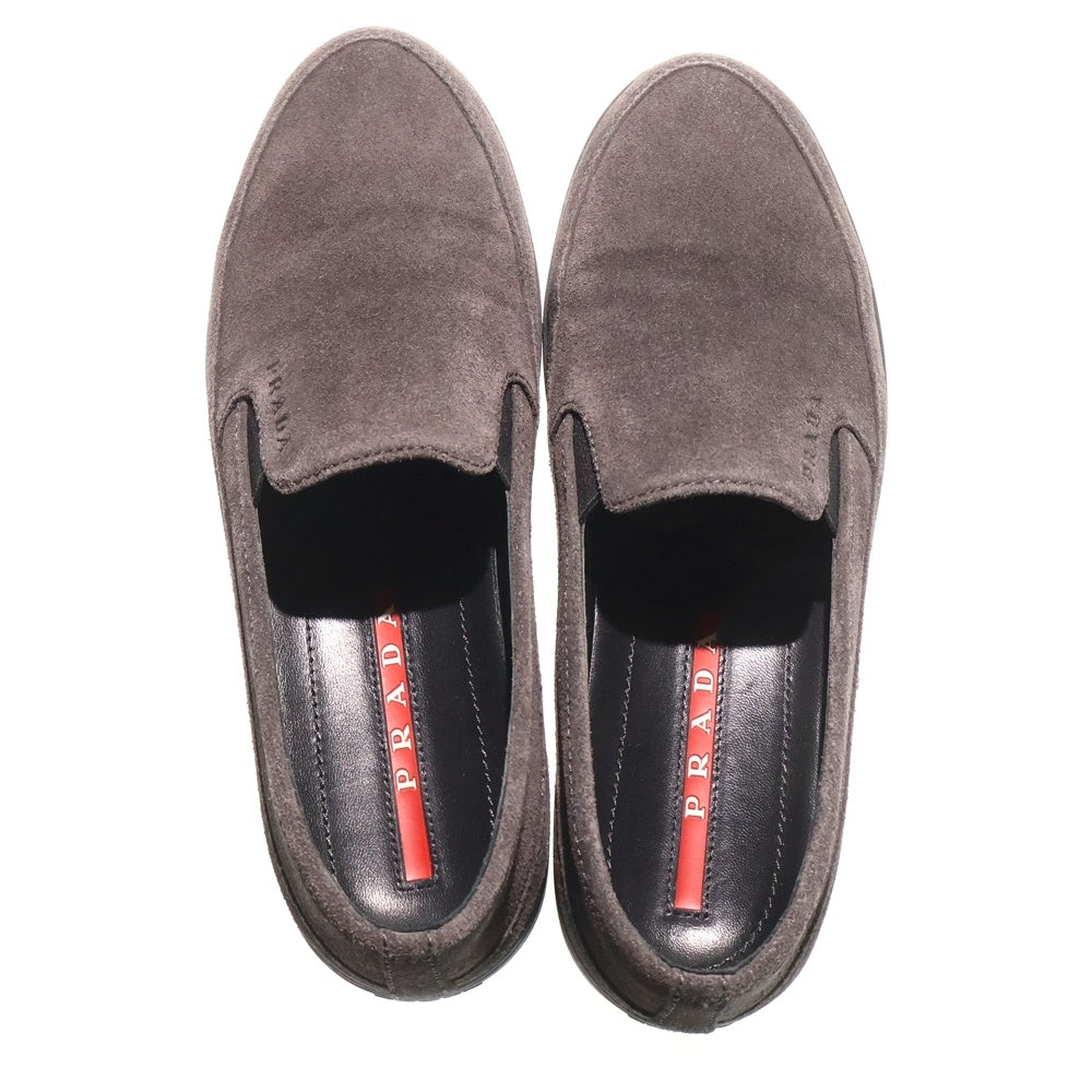 PRADA SPORT(プラダ スポーツ) スエード レザー スリッポン ローファー グレー 3S5940