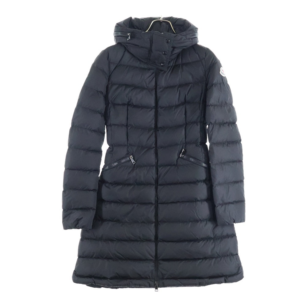 MONCLER(モンクレール) 19AW FLAMMETTE GIUBBOTTO フラメッテ ジップアップ フーデッド ダウン ジャケット コート ブラック レディース E20934993105 54155