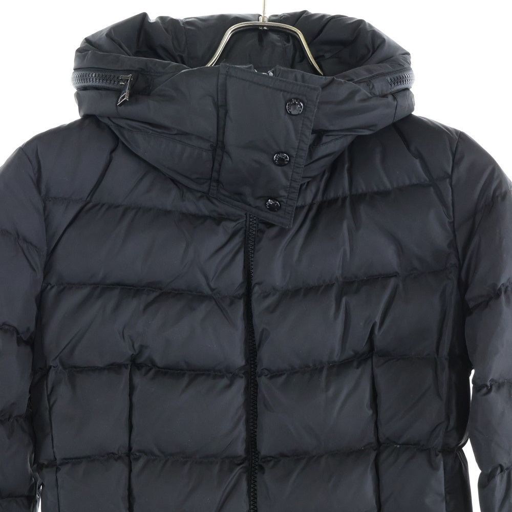 MONCLER(モンクレール) 19AW FLAMMETTE GIUBBOTTO フラメッテ ジップアップ フーデッド ダウン ジャケット コート ブラック レディース E20934993105 54155