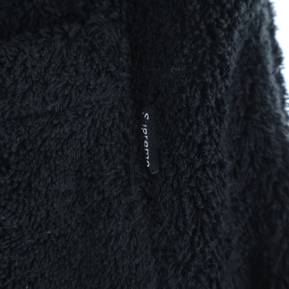 SUPREME(シュプリーム) 17SS Terry Shorts テリー パイル生地 ロゴデザイン ドローストリング ショートパンツ ブラック