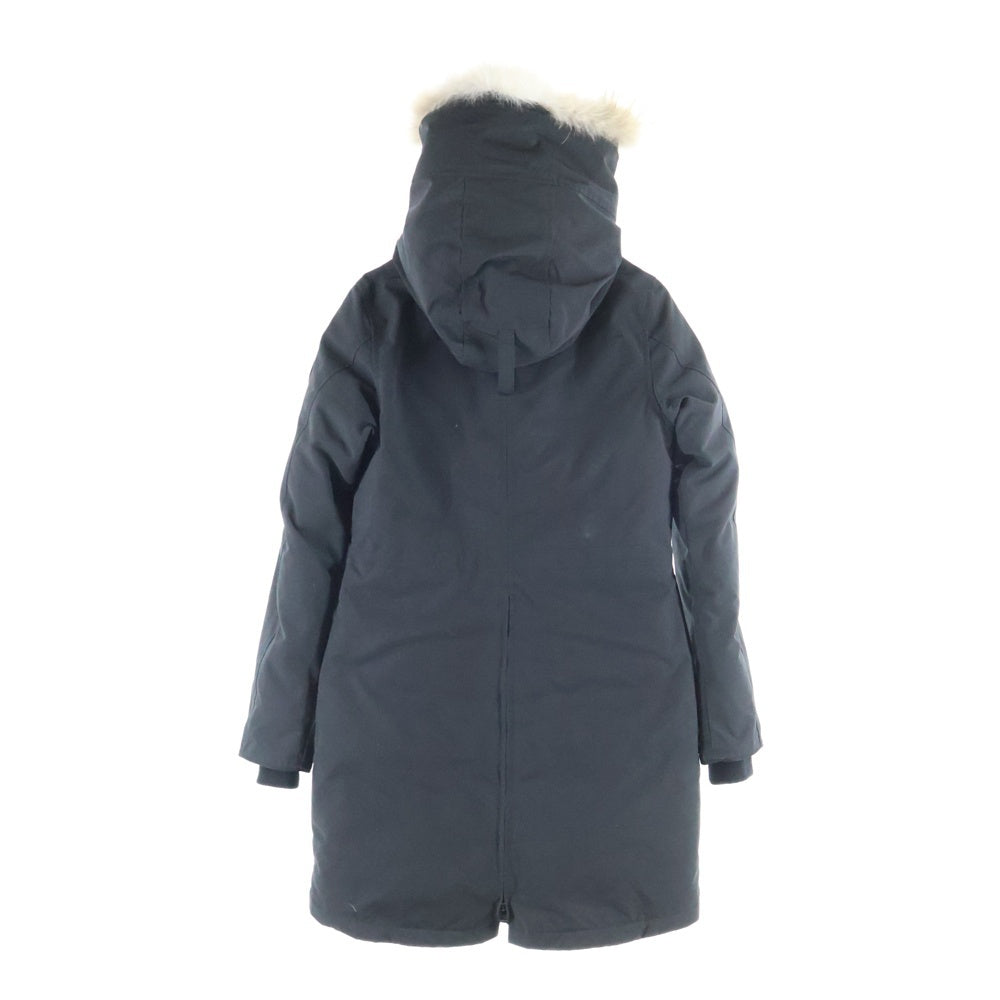 CANADA GOOSE(カナダグース) BLACK LABEL ROSSCLAIR PARKA ブラックレーベル ロスクレアパーカー ファーフーデッド ダウンジャケット ブラック レディース 2580LB