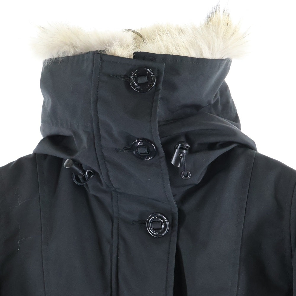 CANADA GOOSE(カナダグース) BLACK LABEL ROSSCLAIR PARKA ブラックレーベル ロスクレアパーカー ファーフーデッド ダウンジャケット ブラック レディース 2580LB