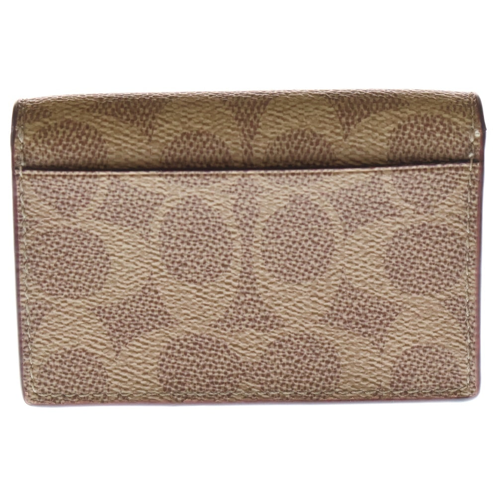 COACH(コーチ) 二つ折り シグネチャーキャンバス ビジネスカードケース ブラウン 33068 B4NQ4