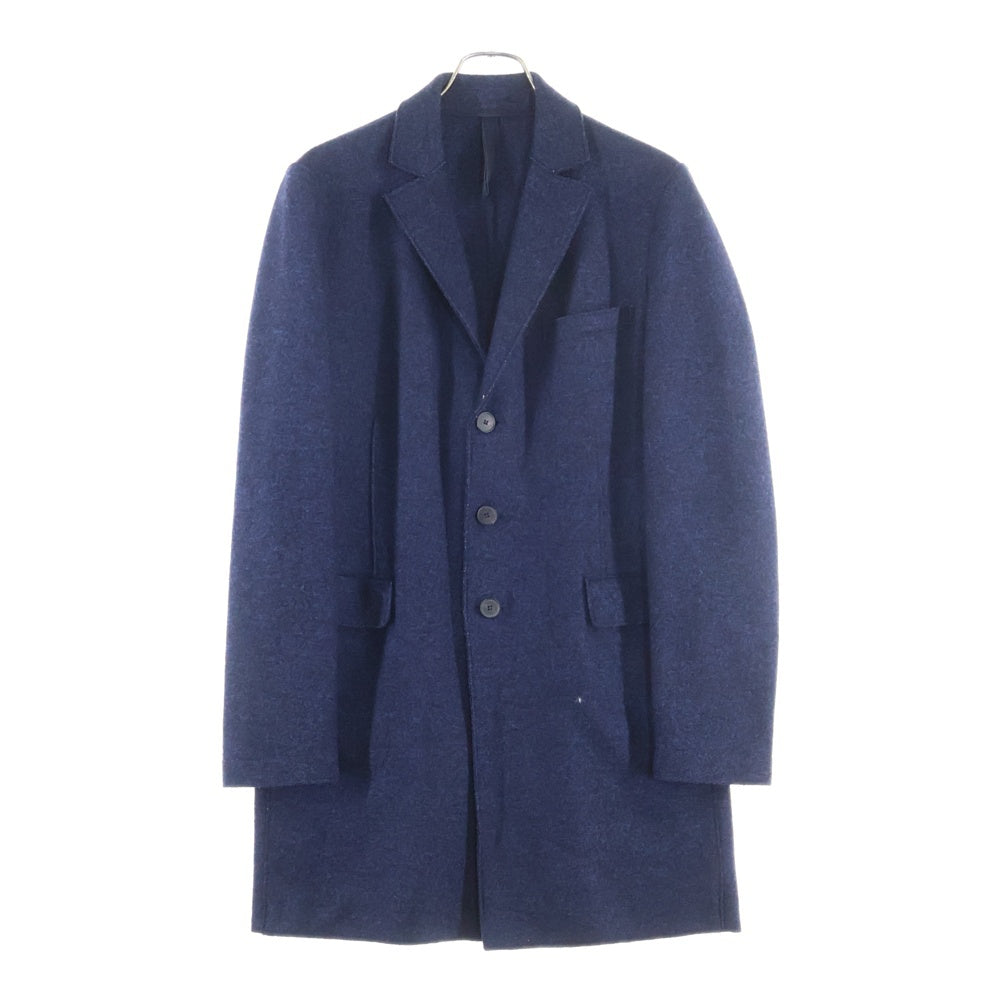 Harris Wharf London(ハリスワーフロンドン) UK製 ウール 3B アンコンジャケット ネイビー