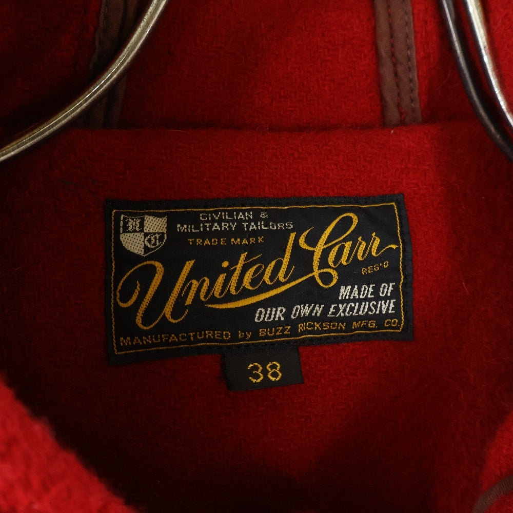 UNITED CARR(ユナイテッドカー) ウール ダッフル コート レッド