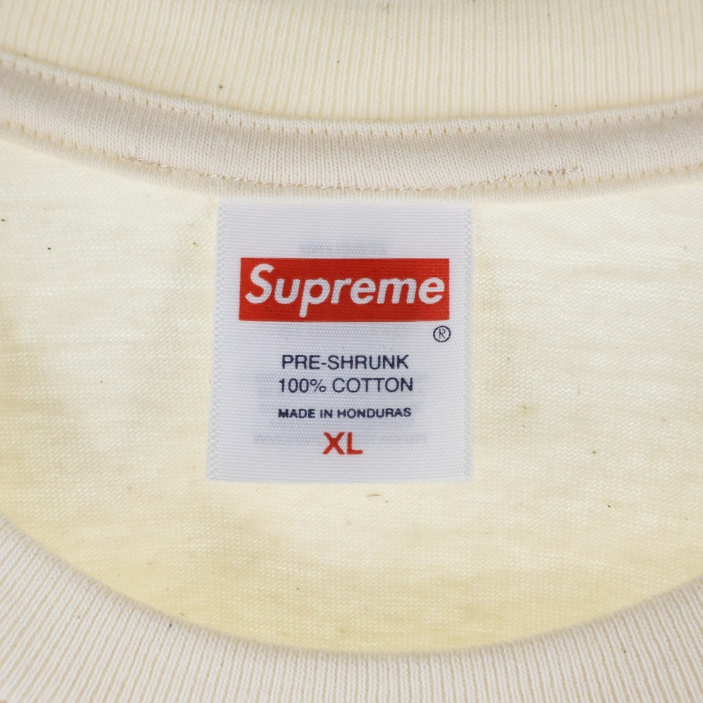 SUPREME(シュプリーム) 25SS ×Zoo York Transmit Tee ズーヨーク トランスミット フロントプリントTシャツ 半袖クルーネックカットソー アイボリー