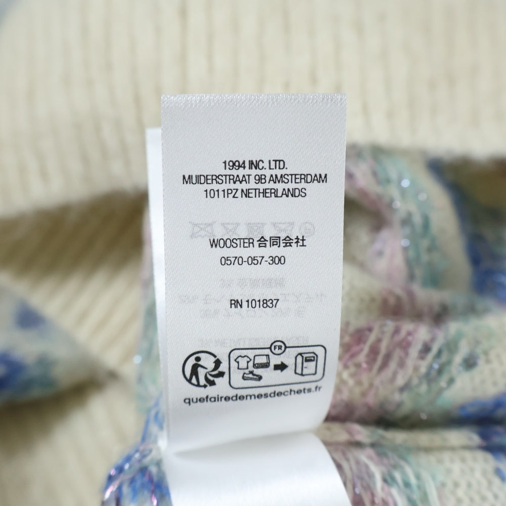 SUPREME(シュプリーム) 25AW Flowers Metalic Sweater アイボリー フラワーメタリック総柄 クルーネックニットセーター アイボリー