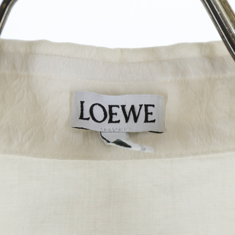 LOEWE(ロエベ) ANAGRAM JACQUARD SHIRT アナグラム ジャガード ロングスリーブ コットンシャツ ホワイト H526Y05X15