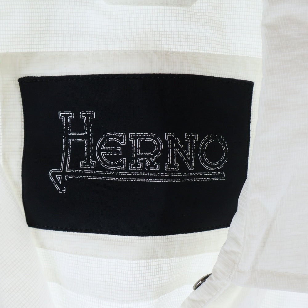 HERNO(ヘルノ) 24SS BOMBER JACKET ボンバー シャツジャケット ホワイト GI000403U-12572-1000