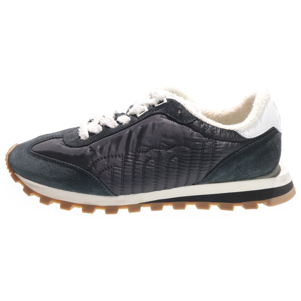 ami paris(アミパリス) RUSH SNEAKER ラッシュ スウェード切り替え ローカットスニーカー ブラック