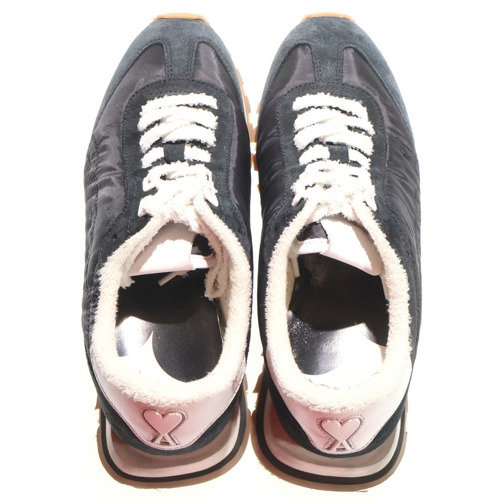ami paris(アミパリス) RUSH SNEAKER ラッシュ スウェード切り替え ローカットスニーカー ブラック