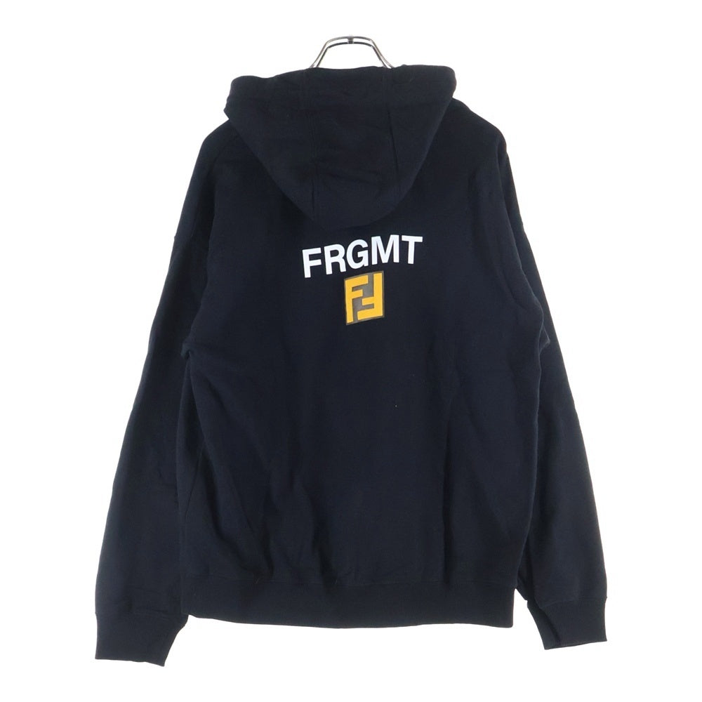 FENDI(フェンディ) 24SS ×FRAGMENT ×POKEMON DRAGONITE HOODIE フラグメント ポケモン カイリュー フーディー プルオーバースウェットパーカー ブラック FY1143 AQJK