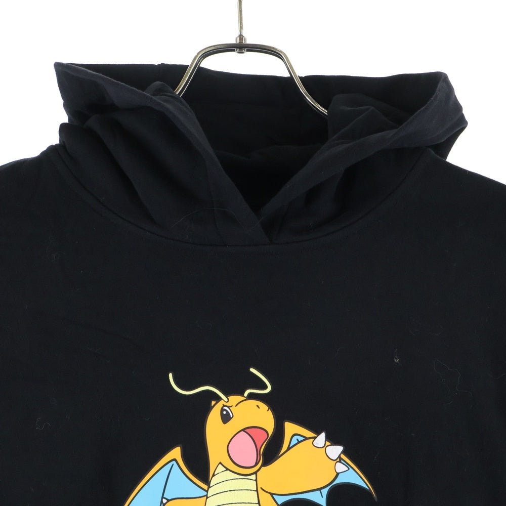 FENDI(フェンディ) 24SS ×FRAGMENT ×POKEMON DRAGONITE HOODIE フラグメント ポケモン カイリュー フーディー プルオーバースウェットパーカー ブラック FY1143 AQJK