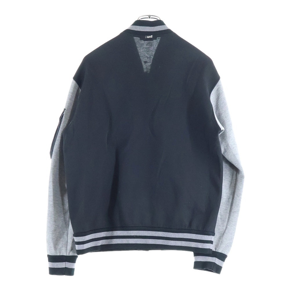 HERNO(ヘルノ) SOFT SCUBA ソフト スキューバ バーシティジャケット スタジャン ブラック/グレー JC000026U-50052
