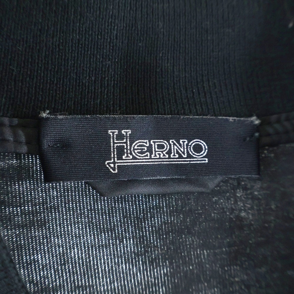 HERNO(ヘルノ) SOFT SCUBA ソフト スキューバ バーシティジャケット スタジャン ブラック/グレー JC000026U-50052