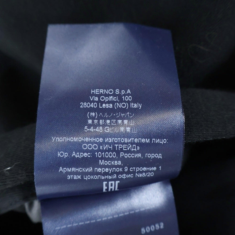 HERNO(ヘルノ) SOFT SCUBA ソフト スキューバ バーシティジャケット スタジャン ブラック/グレー JC000026U-50052