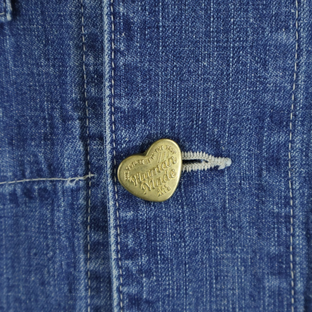 HUMAN MADE(ヒューマンメイド) DENIM COVERALL FUTURE フューチャー デニム カバーオール インディゴ HM29JK005