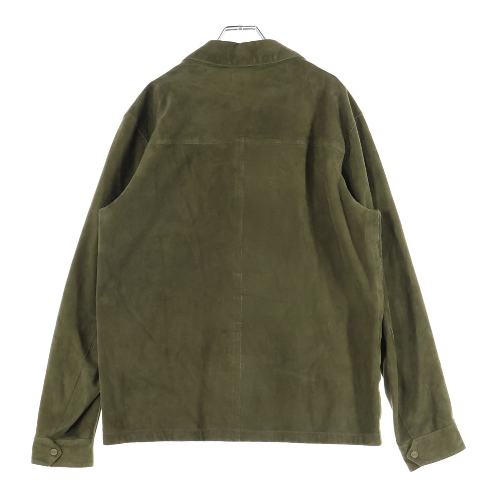 HERNO(ヘルノ) ゴートスキン スウェードレザージャケット カーキ PL00031UR-18088