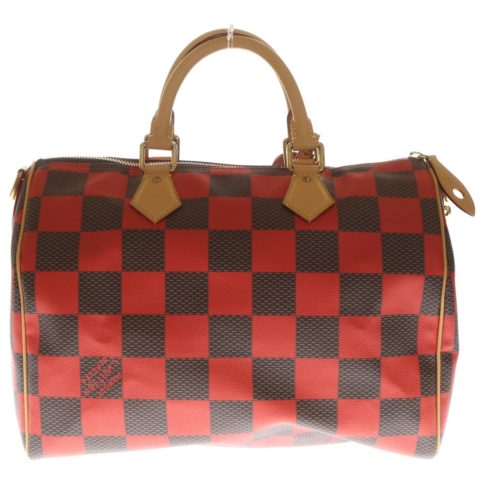 LOUIS VUITTON(ルイヴィトン) ダミエ スピーディ 40 バンドリエール ボストンバッグ レッド/ブラウン N40580 RFID