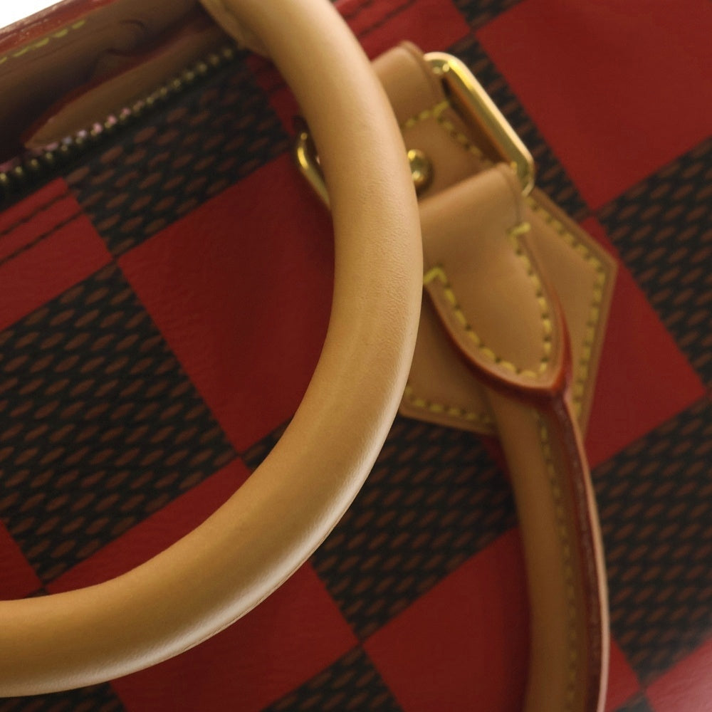 LOUIS VUITTON(ルイヴィトン) ダミエ スピーディ 40 バンドリエール ボストンバッグ レッド/ブラウン N40580 RFID