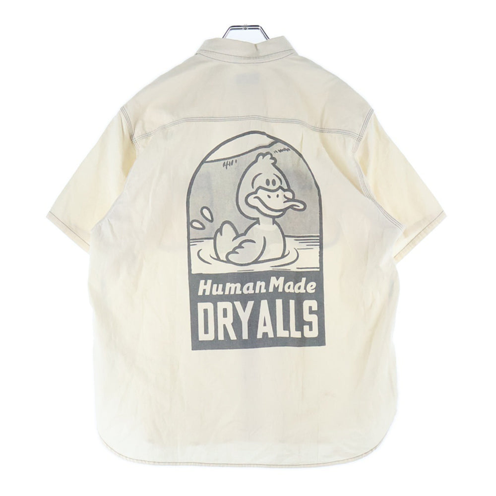 HUMAN MADE(ヒューマンメイド) CHAMBRAY S/S SHIRT シャンブレー ショートスリーブ コットンシャツ アイボリー HM29SH015