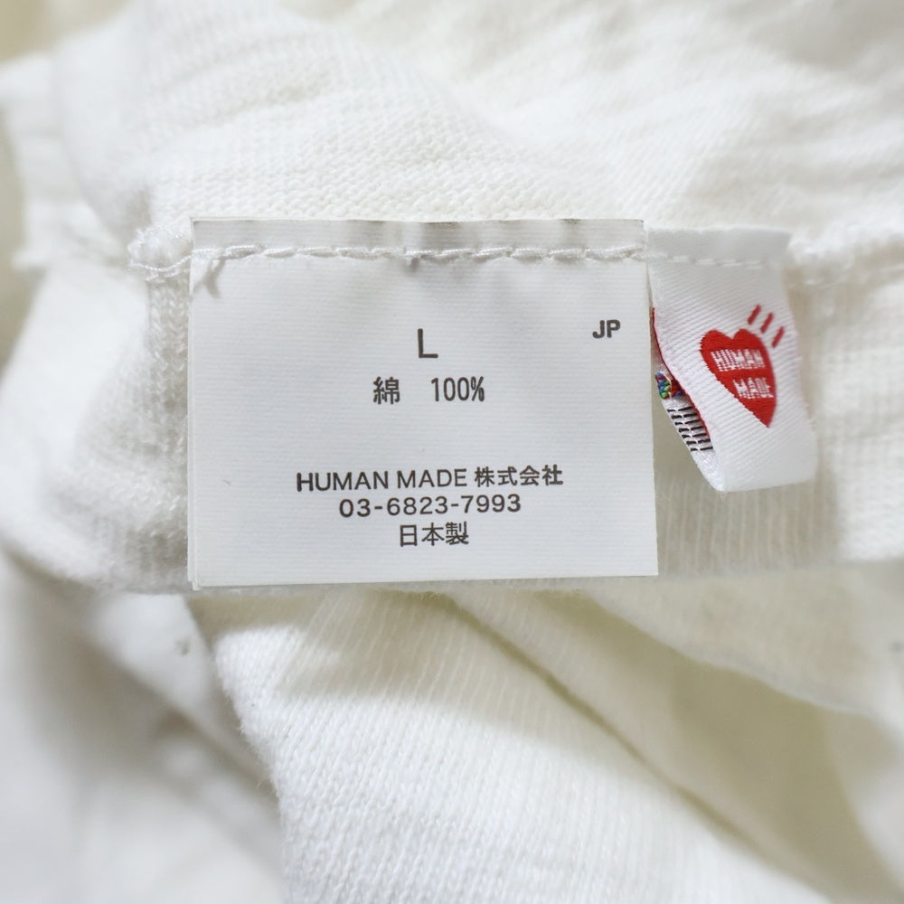 HUMAN MADE(ヒューマンメイド) ×MR.PEANUT GRAPHIC T-SHIRT ミスターピーナッツ グラフィック クルーネック半袖Tシャツ カットソー ホワイト