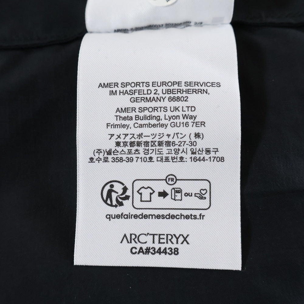 ARC'TERYX(アークテリクス) 23SS SQUAMISH HOODY スコーミッシュ フーデッドナイロンジャケット ブラック X000007411