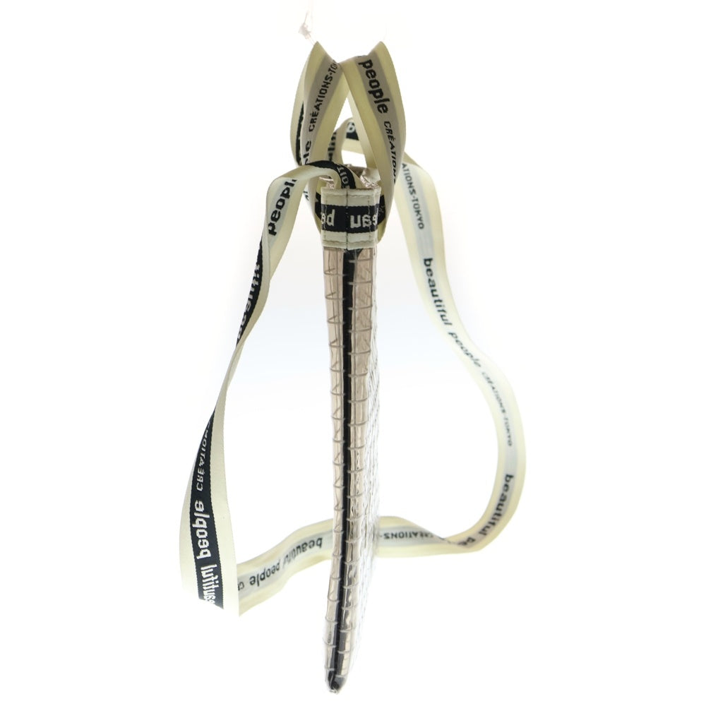 beautiful people(ビューティフルピープル) ラインロゴ 2WAY ショルダーバッグ ハンドバッグ クリア 1156611971