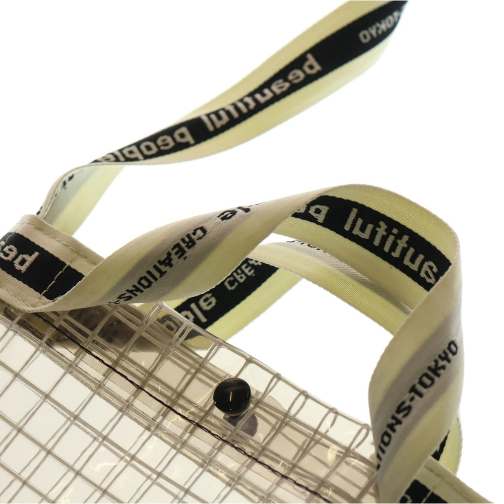 beautiful people(ビューティフルピープル) ラインロゴ 2WAY ショルダーバッグ ハンドバッグ クリア 1156611971